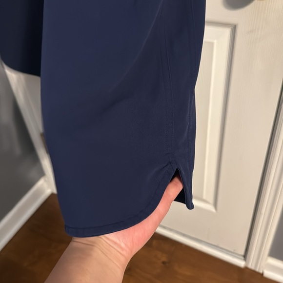 Figs Ica Wide Leg Scrub Pants | Navy | Medium - Picture 3 of 4